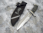 King Cobra with Damascus Blade and Custom Made Sheath