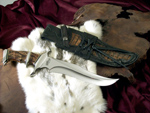 Texas Bowie with Custom Made Sheath